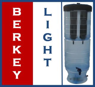 Berkey Light Water Filter + 50% OFF Water Filter Bottle, Parts & Solar 
