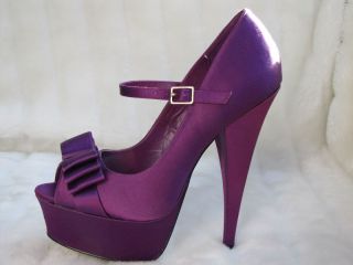 BEBE Shoes Sandals Heels Lisa Purple Platform 178780