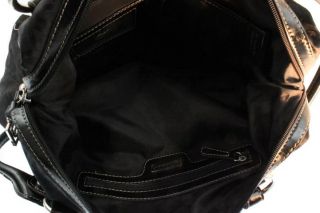 Giani Bernini Black Buckle Embellished Satchel Handbag Medium BHFO 