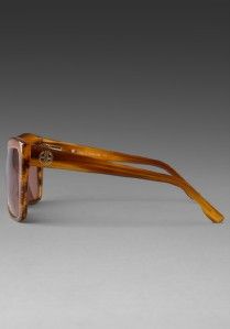 House of Harlow 1960 Marie Light Coffee Sunglasses 100 Auth
