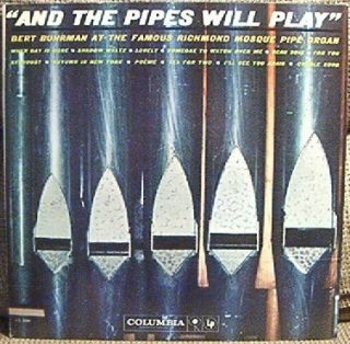 BERT BUHRMAN And The Pipes Will Play ORIGINAL MONO PROMO WLP DG LP 