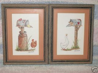 Small Framed and Matted Animal Pictures Joyce Bedell