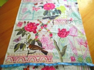 Michael Miller Fabric Belle Rose Birds French Post Butterfly 4 Quilts 