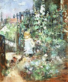Berthe Morisot, Child among Staked Roses (common mistranslation of 