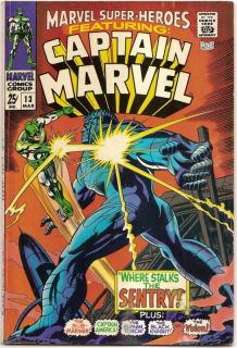 Silvr Age 1968 Marvel Super Heroes 13 2nd Capt Marvel