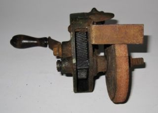 Antique Hand Crank Bench Grinder, Patent December 29, 1925, 3 1/2 
