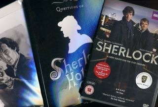 Sherlock Holmes book Benedict Cumberbatch card BBC SHERLOCK UK DVD new 