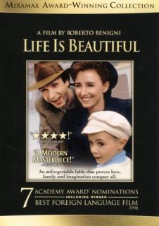 Life Is Beautiful SEALED New DVD Roberto Benigni 031398137726