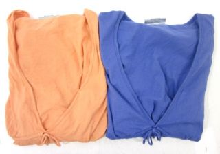 Lot 2 Rebecca Beeson Orange Purple Tops Shirts Size 2