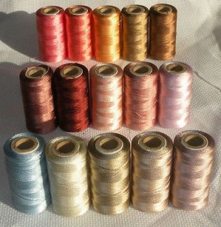 15 face colours emroidery thread for brother bernina from united