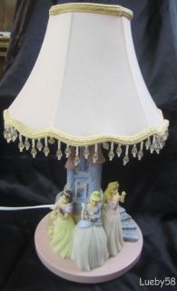 DISNEY PRINCESS Lamp Cinderella Belle Sleeping Beauty that light 