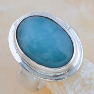 Bejou Jade Elegant Gorgeous Silver Gemstone Ring US Size 8 25 AR 209 