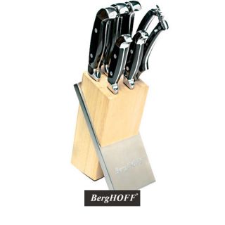 Berghoff Forged Steel Knife Block Set 7 Piece Knives Professional 