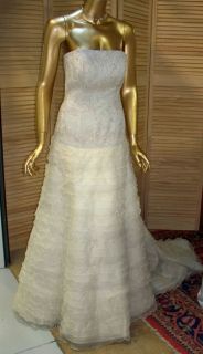 Bellissima Couture Bridal Gown Size 10 Ivory
