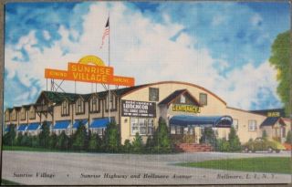 1950 Ad Linen Sunrise Village Bellmore Long Island NY
