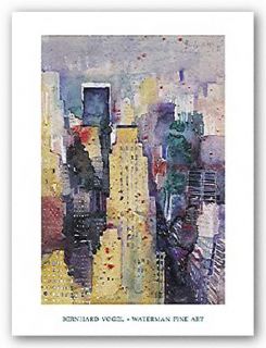 Abstract Cityscape Midtown New York by Bernhard Vogel