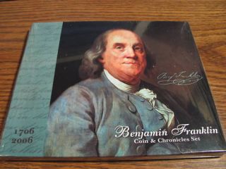 2006 BENJAMIN FRANKLIN COIN & CHRONICLES SET  UNOPENED