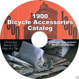 1900s Vintage Bicycle Accessories Catalog on CD