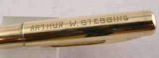Rare Eversharp CA 14kt SOLID GOLD Ballpoint Pen   c.1946 w/Hollywood 
