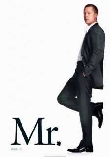 Mr and Mrs Smith Movie Poster Brad Pitt Advance BNS