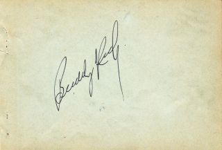 Big Band Drummer Buddy Rich Autograph Page Died 1987