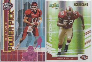 Patrick Willis 49ers SELECT SCORE CARD RC /100 RARE CARD ALEX SMITH 