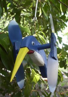 Blue Hummingbird Mini Whirligigs Whirly Gig Whirligig Windmill Yard 