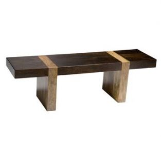 Berkeley Solid Wood Modern Rustic Bench Low Console