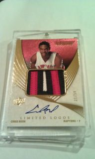 07/08 UD Exquisite Basketball Limited Logos Chris Bosh Patch Auto # 31 