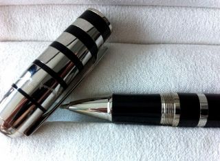 Authentic Montblanc George Bernard Shaw Black Rollerball Pen