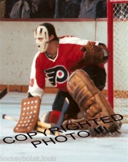 Flat Mask HOFer Bernie Parent Philadelphia Flyers 8x10