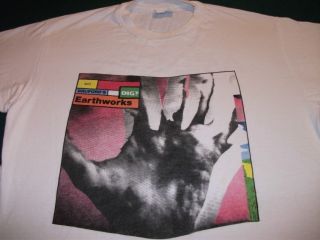 Bill Bruford Earthworks Dig 1990 Tour Shirt Size L King Crimson Yes 