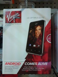 Virgin Mobile LG Optimus Elite TM No Contract Phone #zTS Pay as you go 
