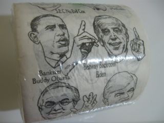    Paper Gag Gift With Bush Cheney Pelosi Bernanke Paulsen Bad Dudes