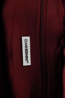 Giani Bernini New Red Leather Organzational Satchel Handbag Medium 