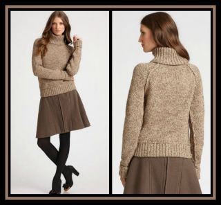 Tory Burch Berwyn Wool Sweater L 8 10 12 UK 12 14 $350 Knit Turtleneck 