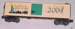 RARE MTH New York City 2004 Happy New Year Heavy Box Car 30 74117 NYC 