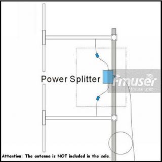   Power Splitter combiner divider for FM dipole antenna 88~108mhz OEM
