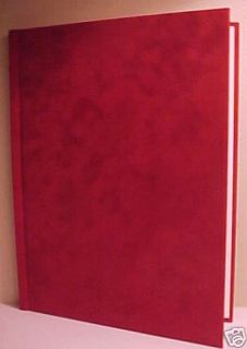 10 Crimson Suede Hardcover Thermal Binding Covers