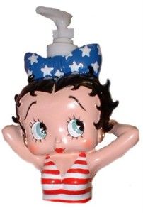 BNIB Betty Boop Soap Dispenser Bathroom Collection A Free Gift w 