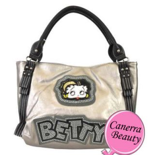 Fashion Signature Betty Boop Showtime Glitter Shoulder Tote Handbag 
