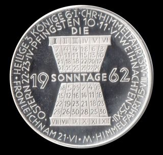 1962 Porsche Christophorus Calendar Coin Münze Medaille