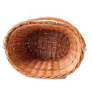   EUROPEAN STYLE WICKER BICYCLE SHOPPING BASKET for your handle bars