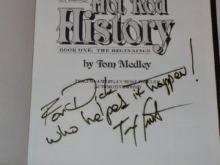 Tex Smiths Hot Rod History Beginnings Inscribed Signed