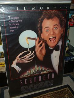 Scrooged Original 1988 Bill Murray Movie Poster Rolled