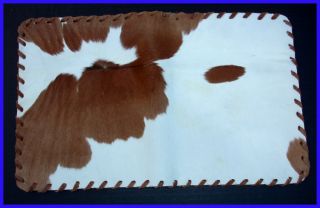 Western Decor Natural Cowhide Rawhide Laced Bible Cover
