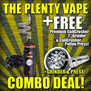 Plenty Vaporizer by Storz and Bickel with a Cali Crusher® Grinder and 