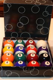 Vintage Set Billiard Balls   Orginal Box   Estate Sale