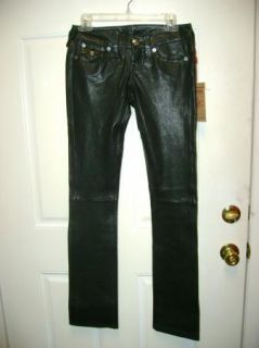 True Religion Leather Billy Pants