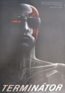 The Terminator Original Movie Poster Czech 1sh 23 x 33 1984